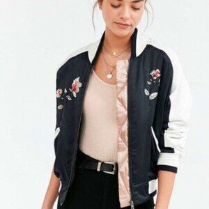 Silence + Noise | Stays On Tour Satin Bomber Jacket